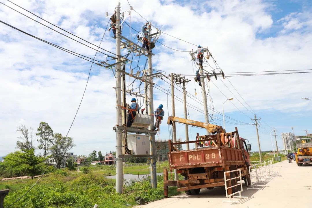 6月15，搶修人員對東方供電局10千伏鳳亭線開展搶修復電工作。宋印官 攝.jpg